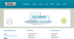 Desktop Screenshot of bankofhindman.com